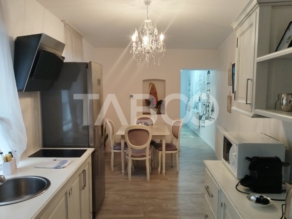 Apartament 3 camere 95 mpu 2 bai etaj 1 zona Orasul de Jos Sibiu