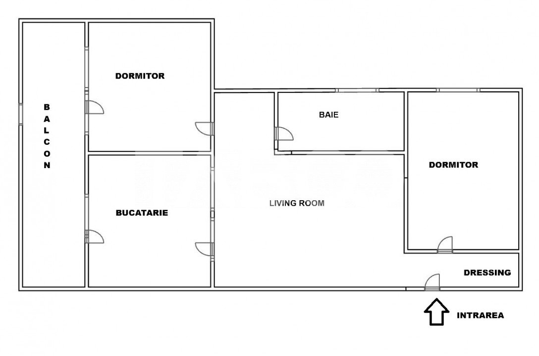 Apartament de vanzare la intrarea in Arhitectilor 3 camere si balcon