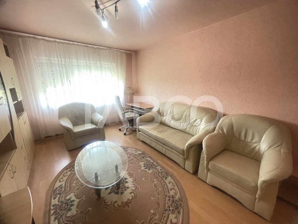 Apartament decomandat 2 camere 51 mpu balcon etaj 3 Vasile Aaron Sibiu