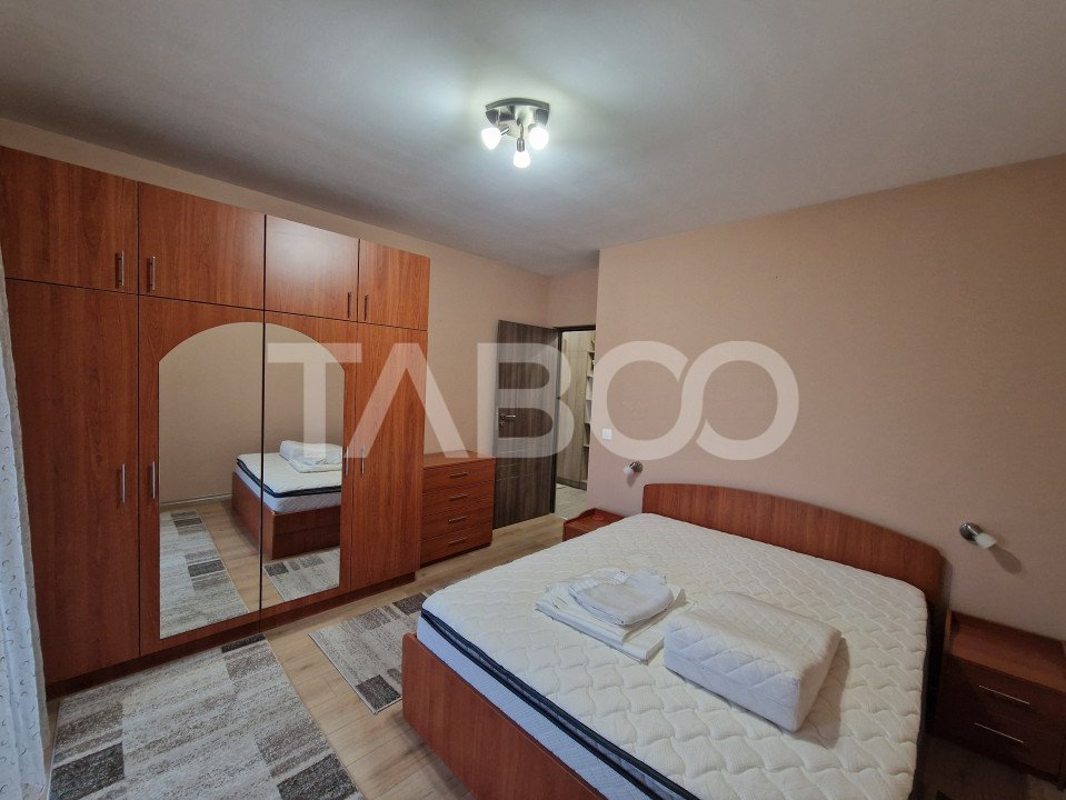 Apartament decomandat 3 camere mobilat si utilat Turnisor Sibiu