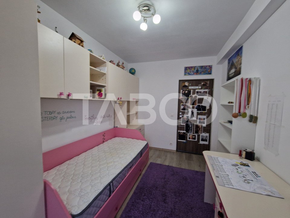 Apartament decomandat 3 camere mobilat si utilat Turnisor Sibiu