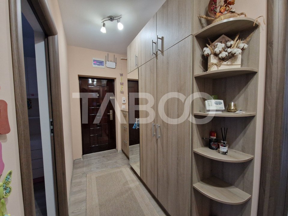 Apartament decomandat 3 camere mobilat si utilat Turnisor Sibiu