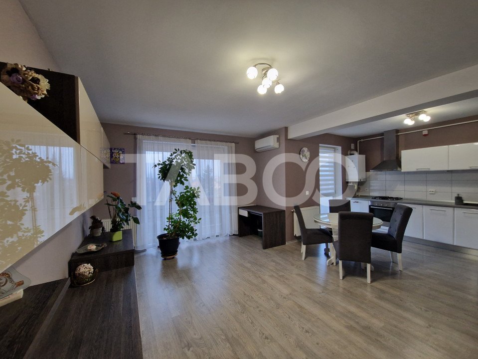 Apartament decomandat 3 camere mobilat si utilat Turnisor Sibiu