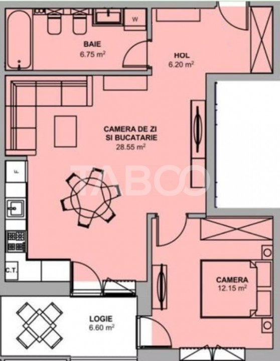 COMISION 0% !! Apartament 54 mpu cu 2 camere si balcon Doamna Stanca