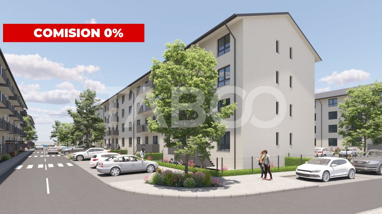 Comision 0% CUMPARATOR!! Apartament cu 3 camere balcon si loc parcare in Sibiu - Doamna Stanca