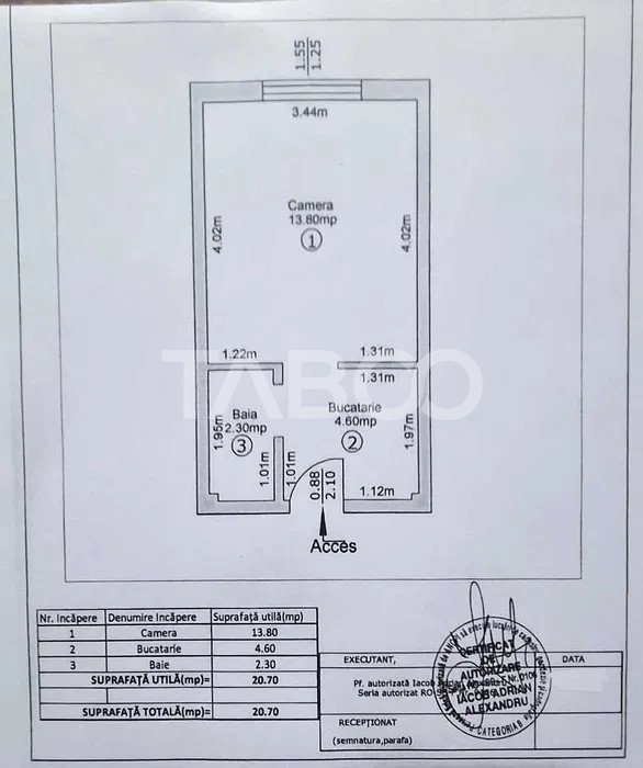 Garsoniera renovata de vanzare etaj intermediar la Bilstein Lazaret